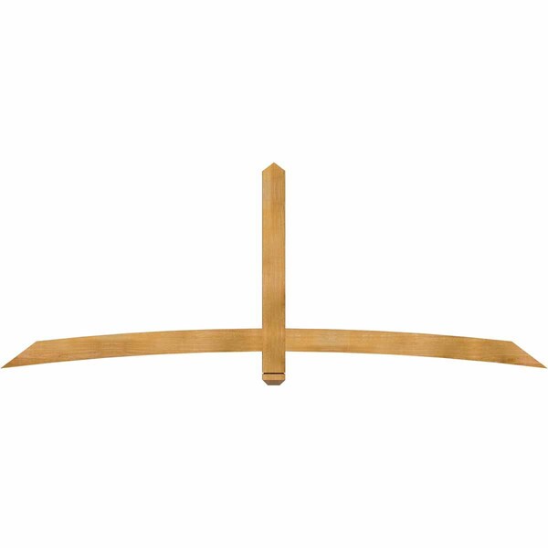 Ekena Millwork Bellingham Rough Sawn Timber Gable Bracket, Western Red Cedar, 96"W x 36"H x 2"D x 4"F, 9/12 Pitch GBW096X36X0204BEL00RWR - main
